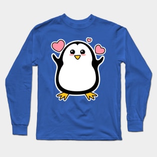 Cute Penguin Cartoon Long Sleeve T-Shirt